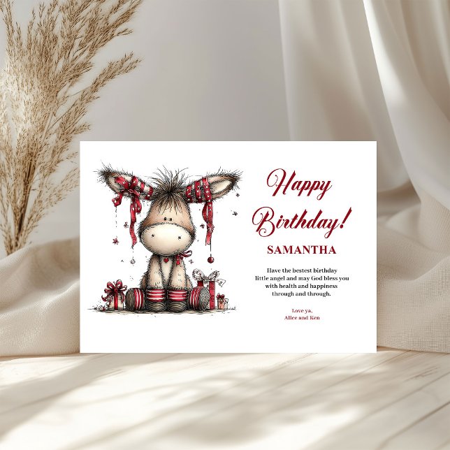 Happy Birthday Quirky Animals Personalized kids  (Happy Birthday Quirky Animals Personalized kids greeting card)