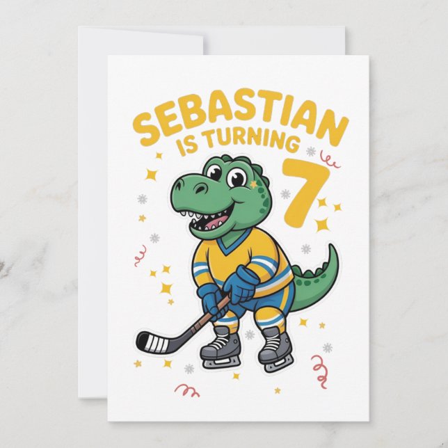 Happy Birthday Sebastian  Invitation (Devant)