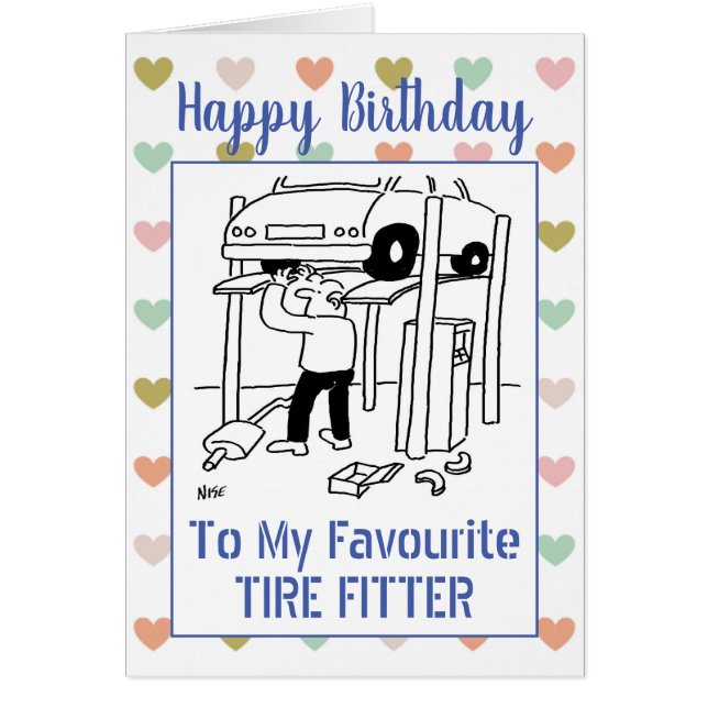 Happy Birthday Tire Fitter (Devant)