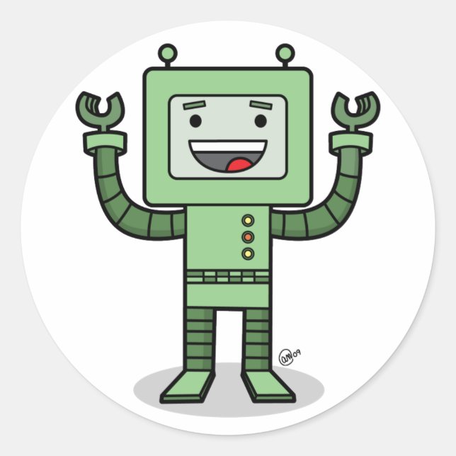 Happy Bot - Stickers (Devant)