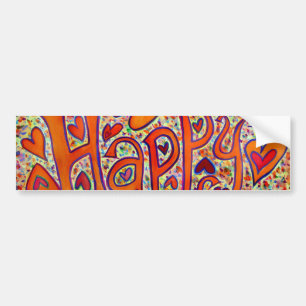 Happy Bumper Sticker