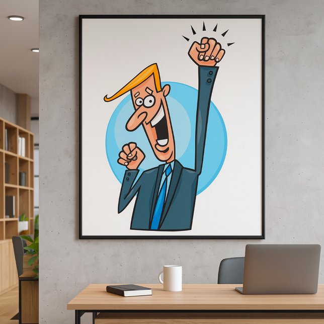 Happy Businessman Poster (Créateur téléchargé)