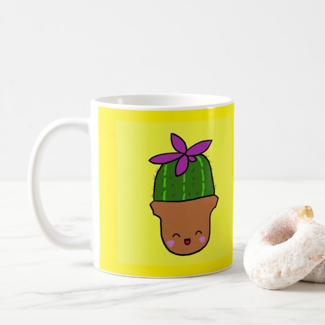Happy Cactus mug (Avec donut)