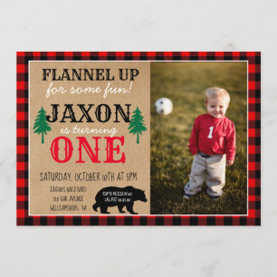 Happy Camper Boy Photo Invitation à la fête d'anni