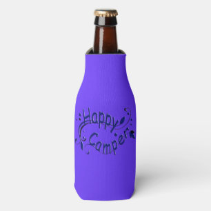 Happy Camper Camping RV Blue Bottle Glacière