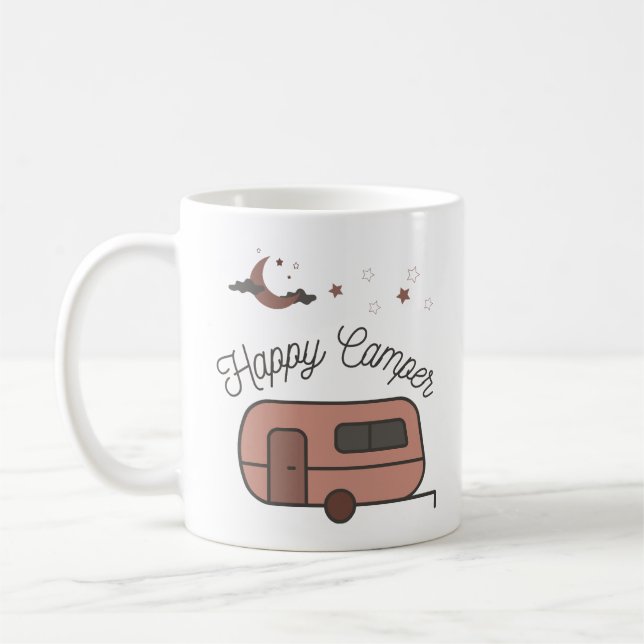 Happy Camper Coffee Mug (Gauche)