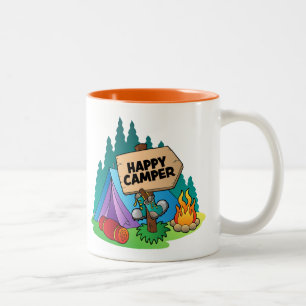 Happy Camper Mug à deux tons