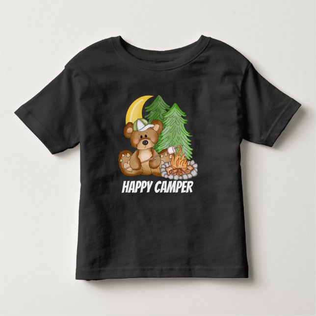 Happy camper ours enfants unisex t-shirt enfant en (Devant)