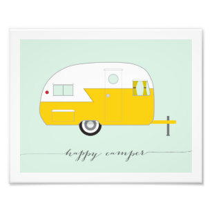 Happy Camper Photo Paper Print
