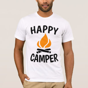 HAPPY CAMPER, T-shirts de camping