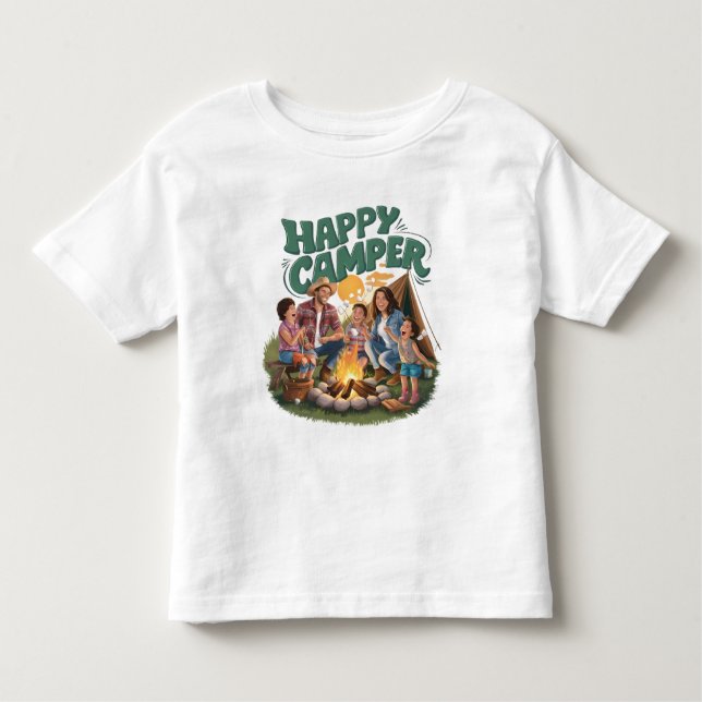 Happy Camper Toddler T-shirt (1) (Devant)