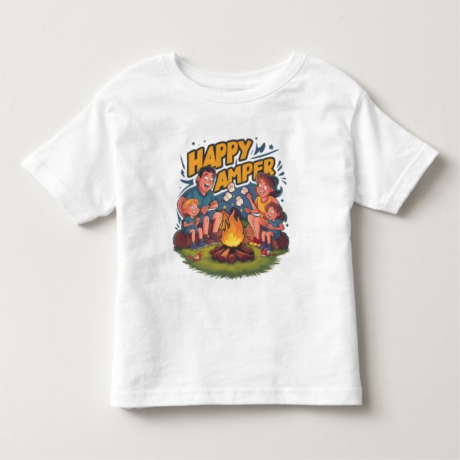Happy Camper Toddler T-shirt (2) (Devant)