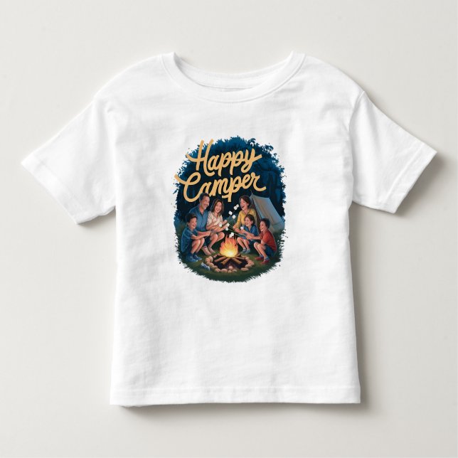 Happy Camper Toddler T-shirt (4) (Devant)