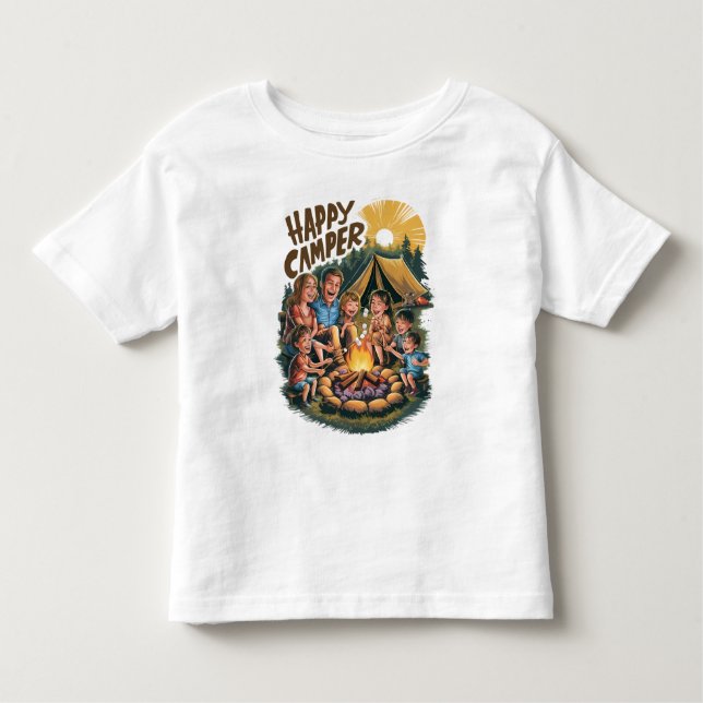 Happy Camper Toddler T-shirt (6) (Devant)