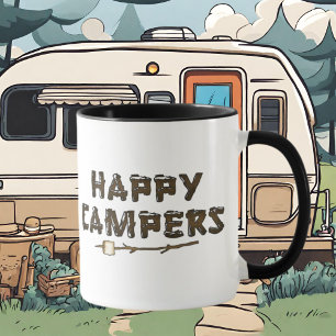 Happy Campers amusant tasse à café