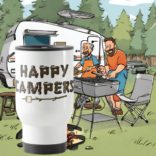 Happy Campers amusant voyage mug