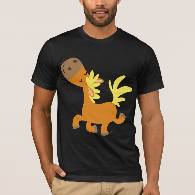 Happy Cartoon Pony T-shirt (Devant)