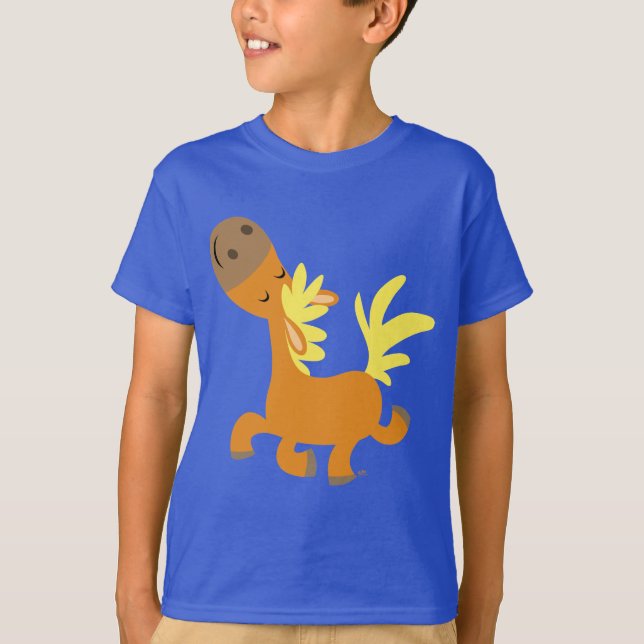 Happy Cartoon Pony T-shirt enfant (Devant)
