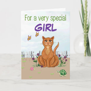 Happy Cat - Carte d'anniversaire personnalisable