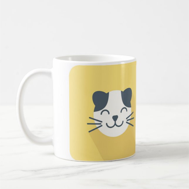 Happy Chat Face Mug (Gauche)