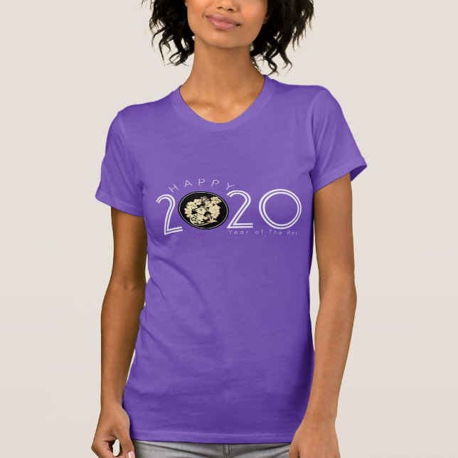 Happy Chinese Rat New Year 2020 Women T-shirt 4 (Devant)