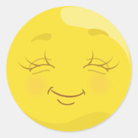 Happy & Content Yellow Emoji Stickers visage