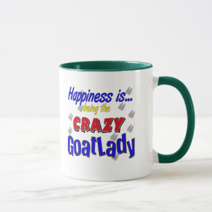Happy Crazy Goatlady Mugs