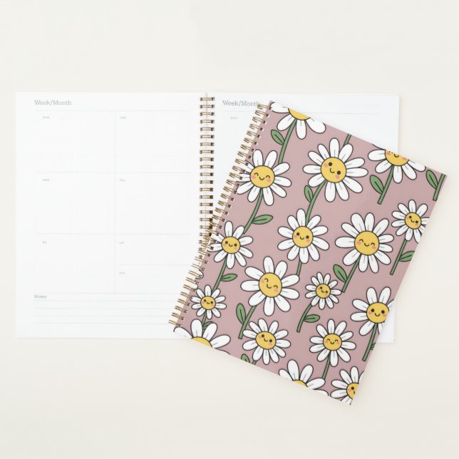 Happy Daisies Pattern - Cute Floral Design (Devant avec enveloppe)