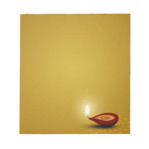 Happy Diwali Diya - Bloc-notes