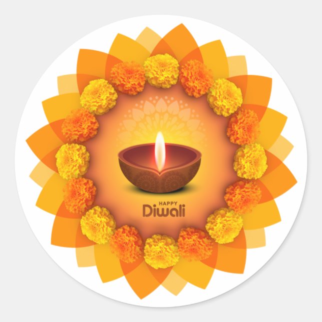 Happy Diwali sticker (Devant)