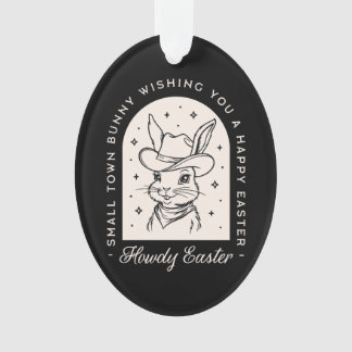 Happy Easter bunny funny dark western theme black