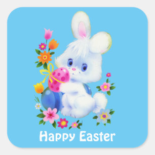Happy Easter Bunny Holiday sticker