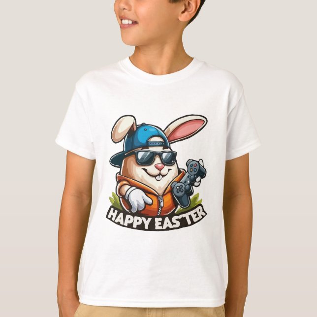 Happy Easter from the Bunny Gamer T-Shirt (Devant)