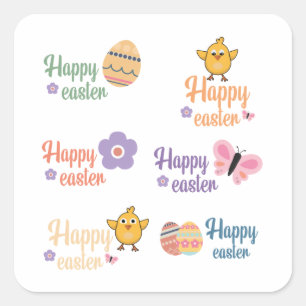 happy easter stickers