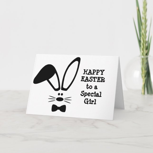***HAPPY EASTER to A SPECIAL GIRL*** CARTE DE VACA (Devant)