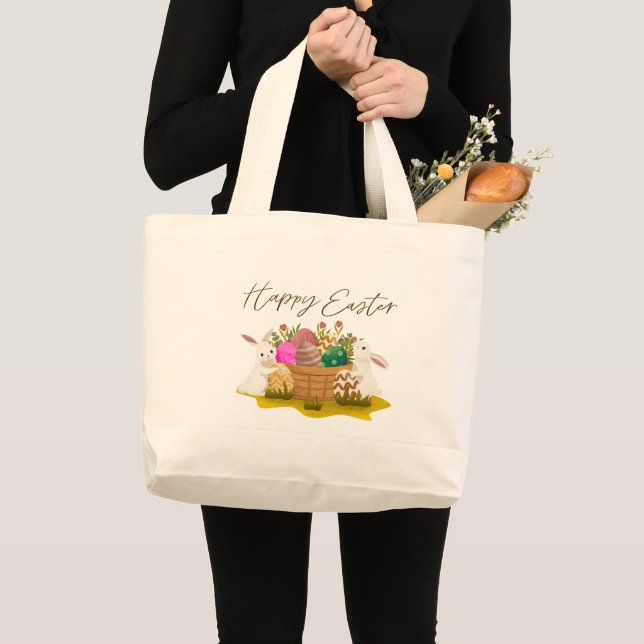 Happy Easter Tote Bag (Devant (produit))