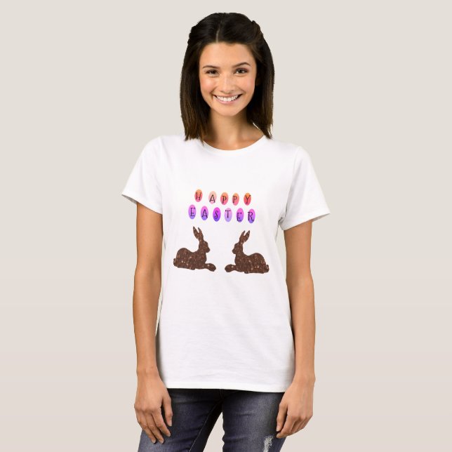 Happy Easter Woman T-shirt (Devant entier)