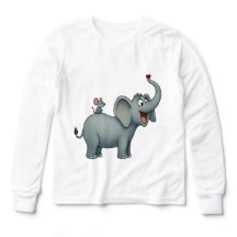 Happy Elephant & Petite Souris - T-Shirt Enfants m