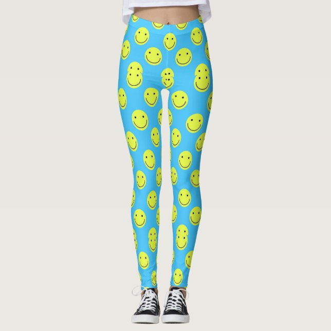 Happy Face Leggings pour femmes (Devant)