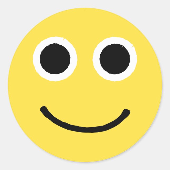 Happy Face Stickers Yellow Smiling Emoticon (Devant)