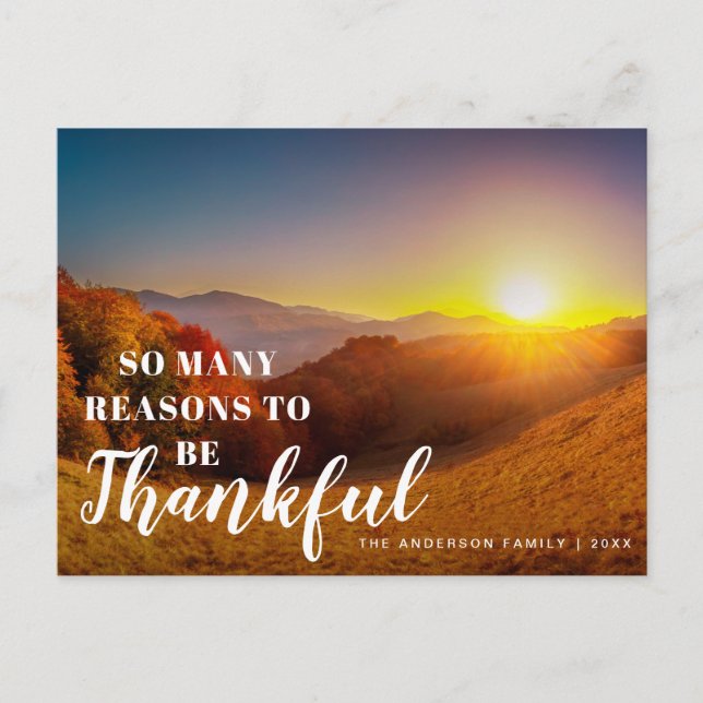 happy fall Carte postale Thanksgiving (Devant)