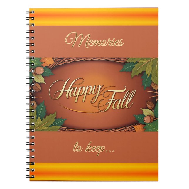 Happy Fall Memories Carnet (Devant)
