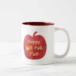 Happy Fall Y'all Citrouille Mug