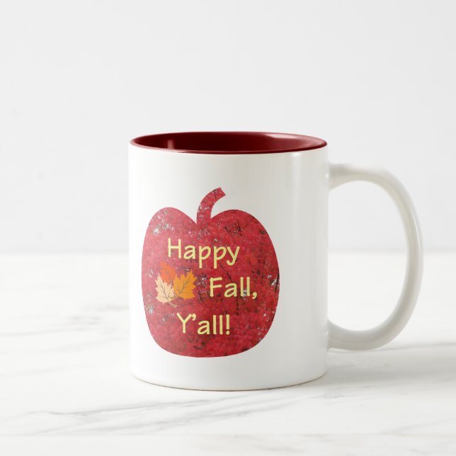 Happy Fall Y'all Citrouille Mug (Droit)