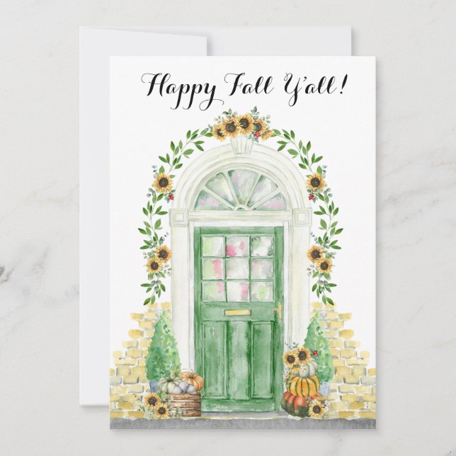 Happy Fall Y'all New Home Faire-part (Devant)