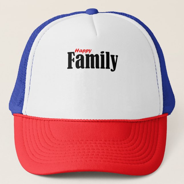 Happy Famille Matching Casquette - Fun Family Vibe (Devant)