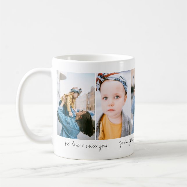 Happy Family Photo Collage Mug (Gauche)