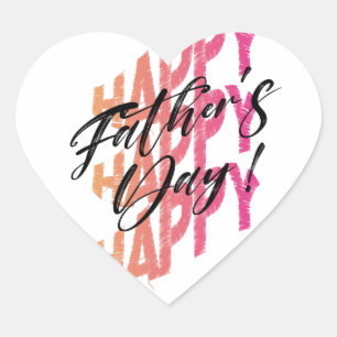 Happy fête des pères autocollant