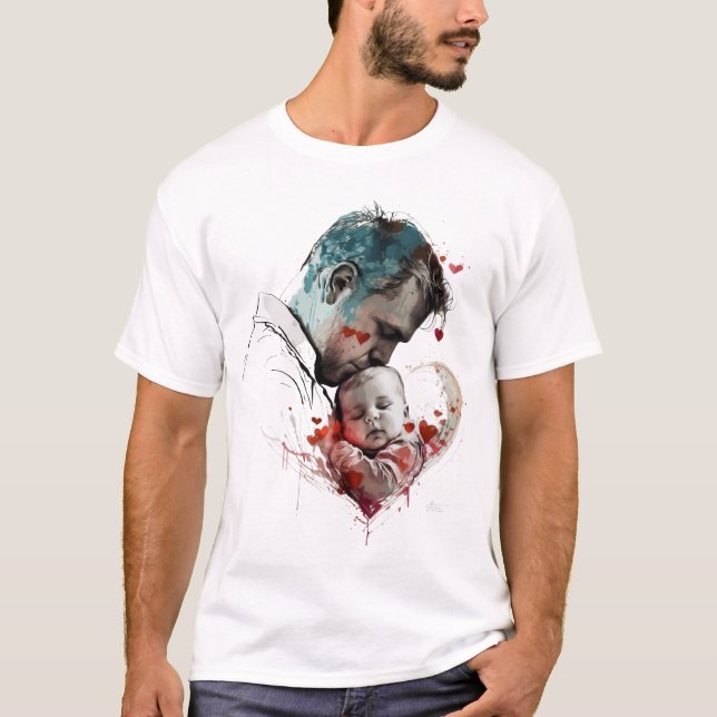 Happy fête des pères mans T-shirt uk (Devant)