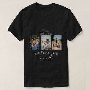 Happy Fête des pères Photo Collage T-Shirt